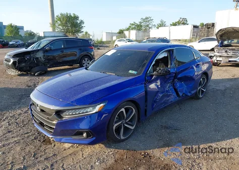 2021 Honda Accord Sport Special Edition from USA, damaged, VIN 1HGCV1F44MA001345